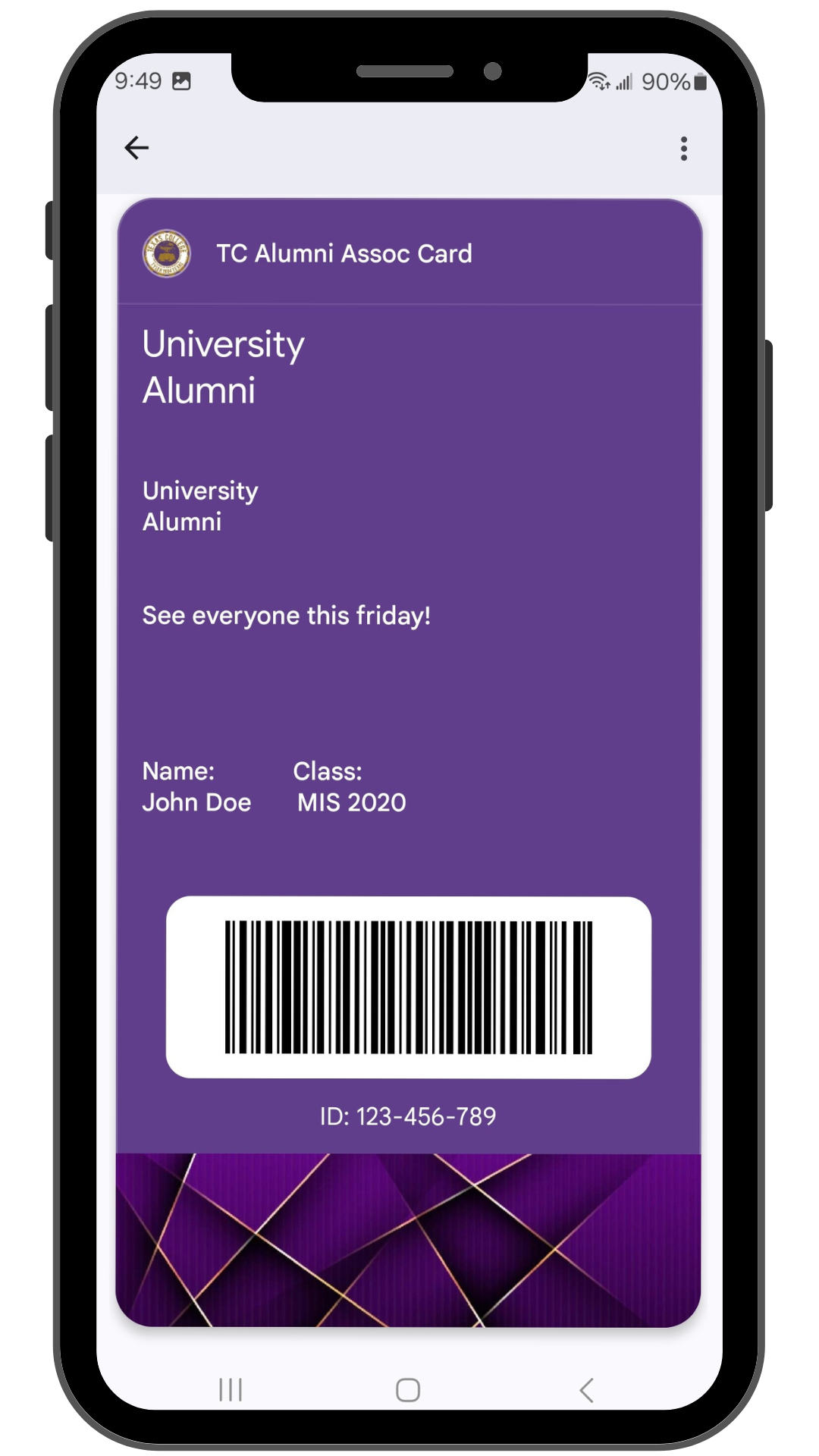 App screen