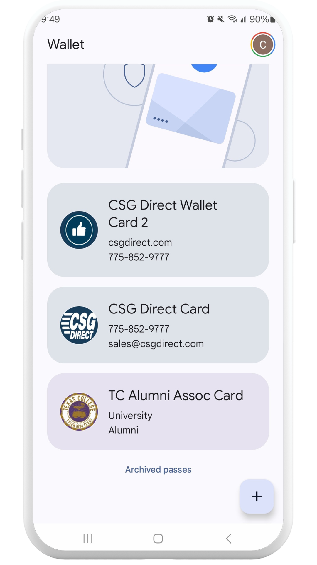 App screen
